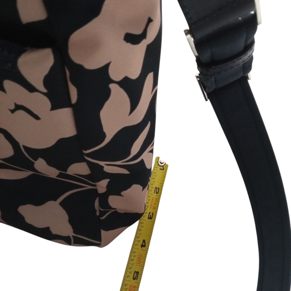 Kate Spade Jae Garden Nylon Leather Trim Floral Bag Top Handle & Crossbody Strap - Picture 10 of 11